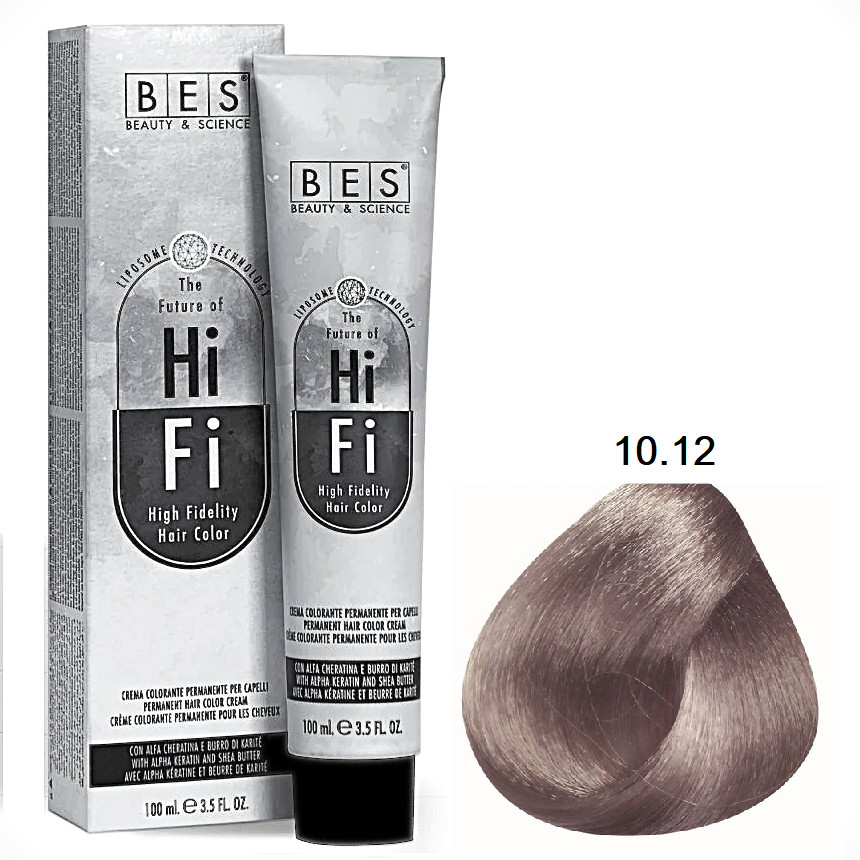 BES Hi-Fi Hair Color 10.12 100ml BES Hi-Fi Hair Color 10.12 100ml