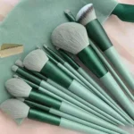 Shein 13piece mint green makeup brush set