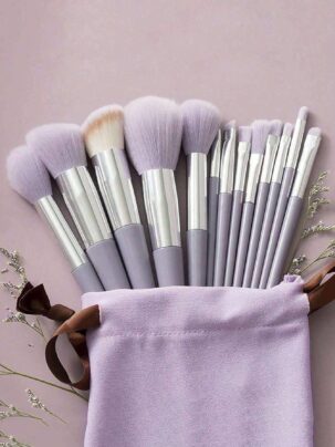 Shein 13piece makeup brush set purple