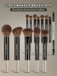 MAANGE Professional Makeup Brush Set 2 sponge +15pcs with bag