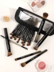 Shein Maange Makeup Brush Set 18 Pcs With Bag Black