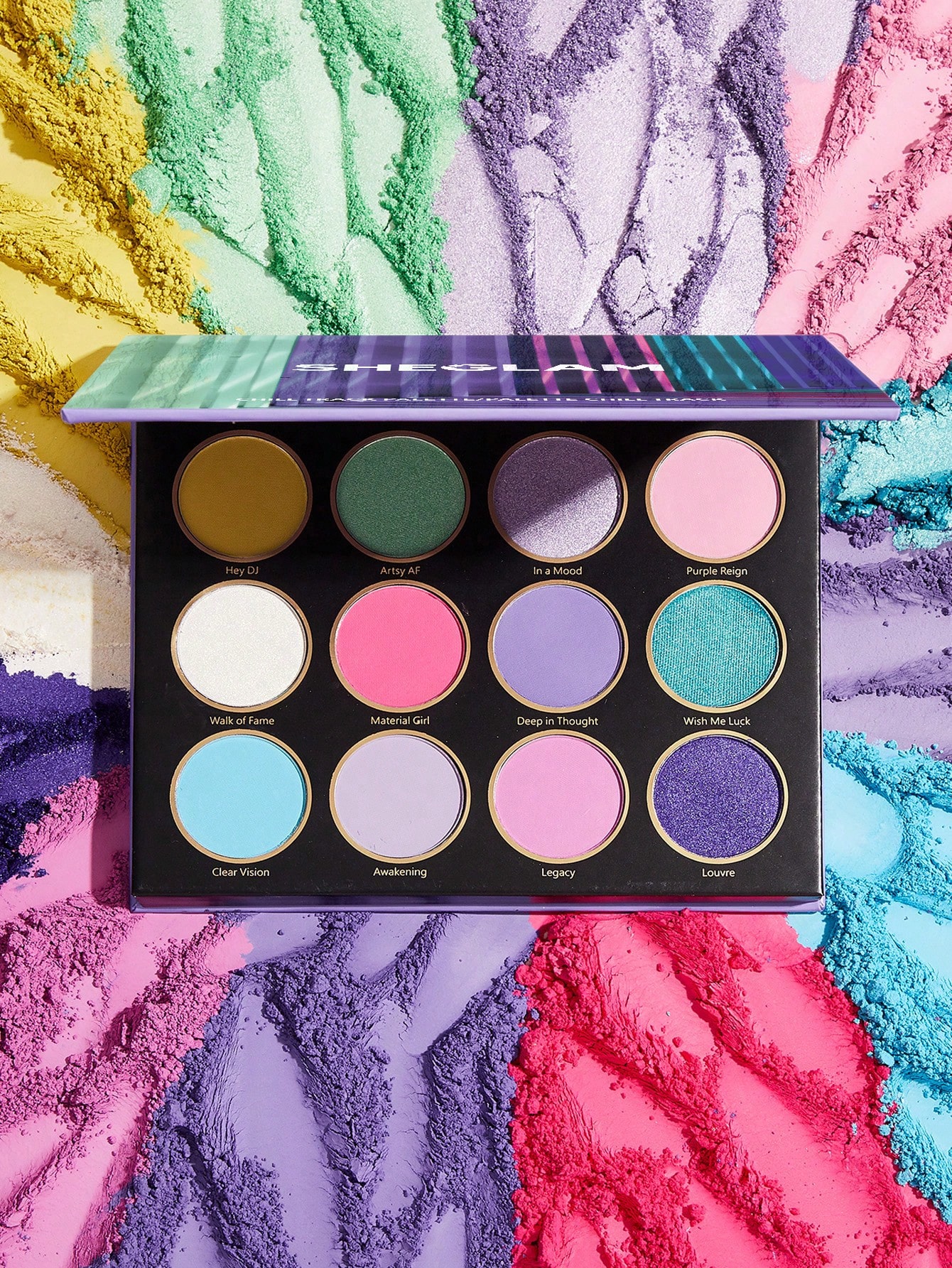 Sheglam chill track palette 12 color Sheglam chill track palette 12 color