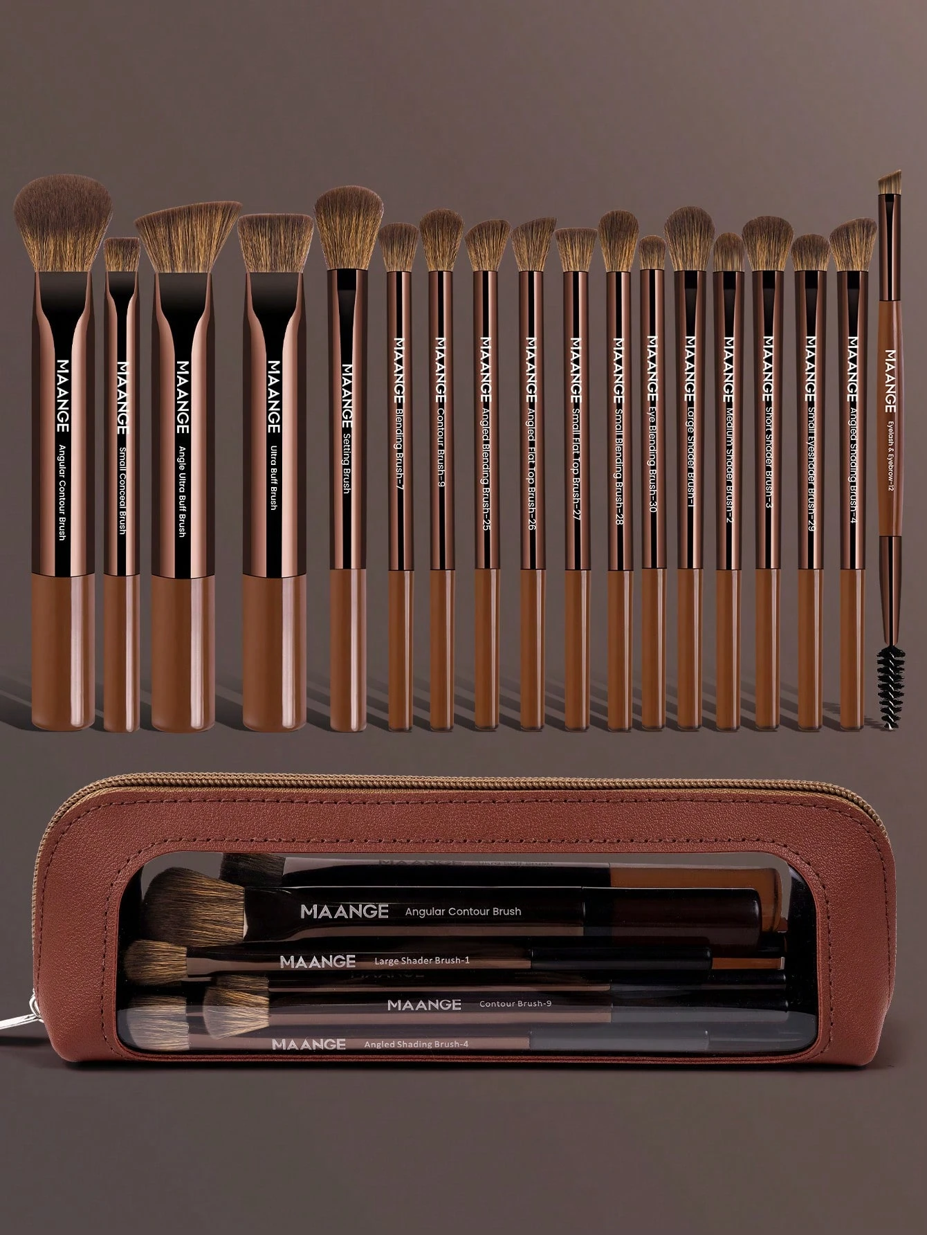 Shein Maange Makeup Brush Set 18 Pcs With Bag Shein Maange Makeup Brush Set 18 Pcs With Bag