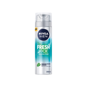 NIVEA Men Fresh Kick Shaving Foam 200ml