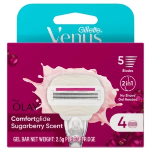 Venus Comfortglide Sugar Berry Blade 4pcs