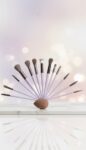 Shein 13piece makeup brush set light brown +sponge