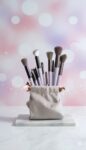 Shein 13piece makeup brush set light brown +sponge