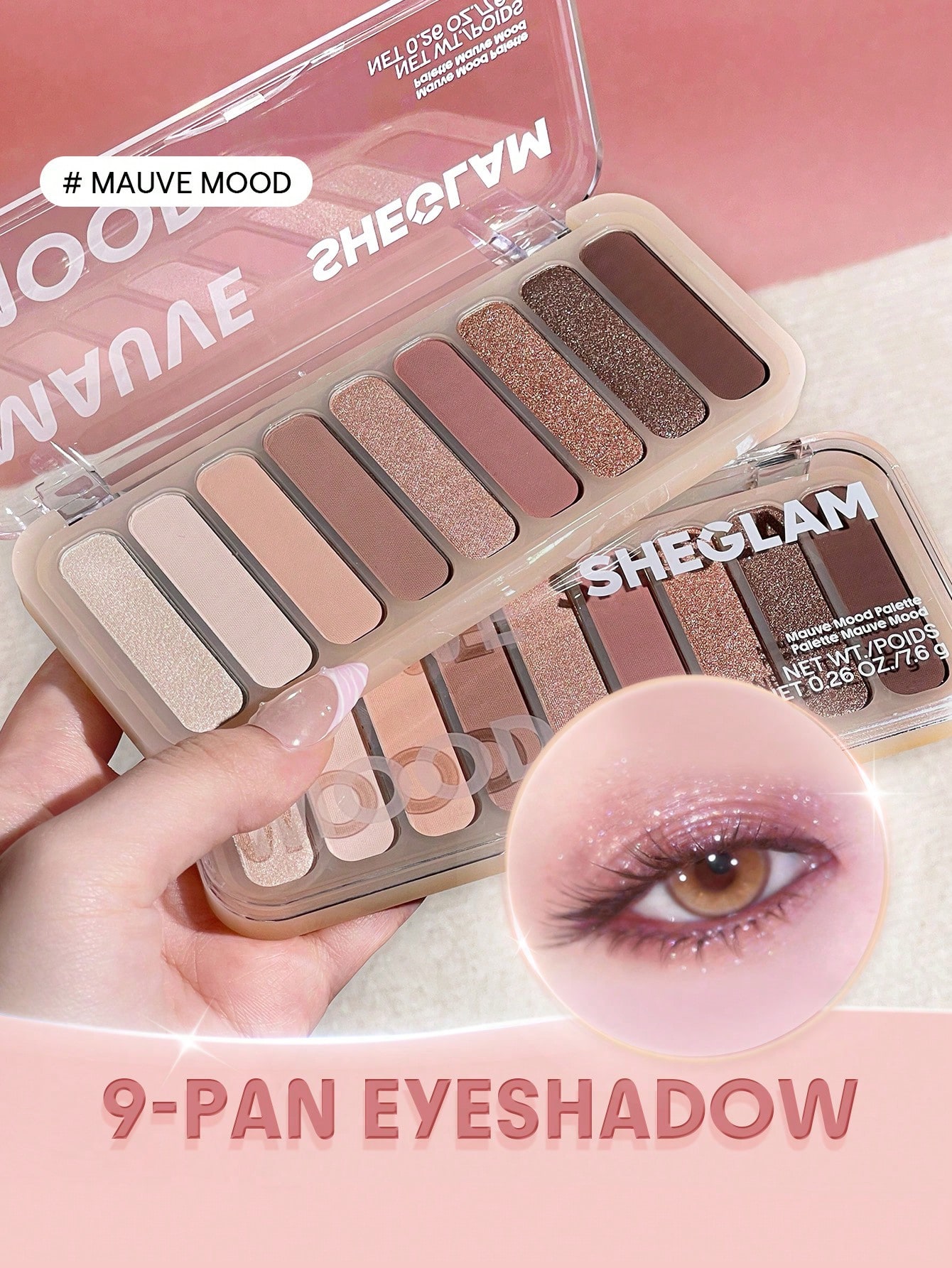 Sheglam Mauve Mood Palette 9 Colors Sheglam Mauve Mood Palette 9 Colors