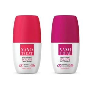 Nano Treat Roll On Deodorant and Vanilla and Peach 50ml