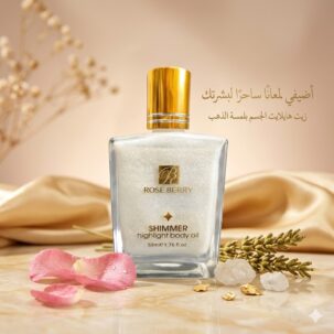 Rose Berry Shimmer Highlight Body Oil