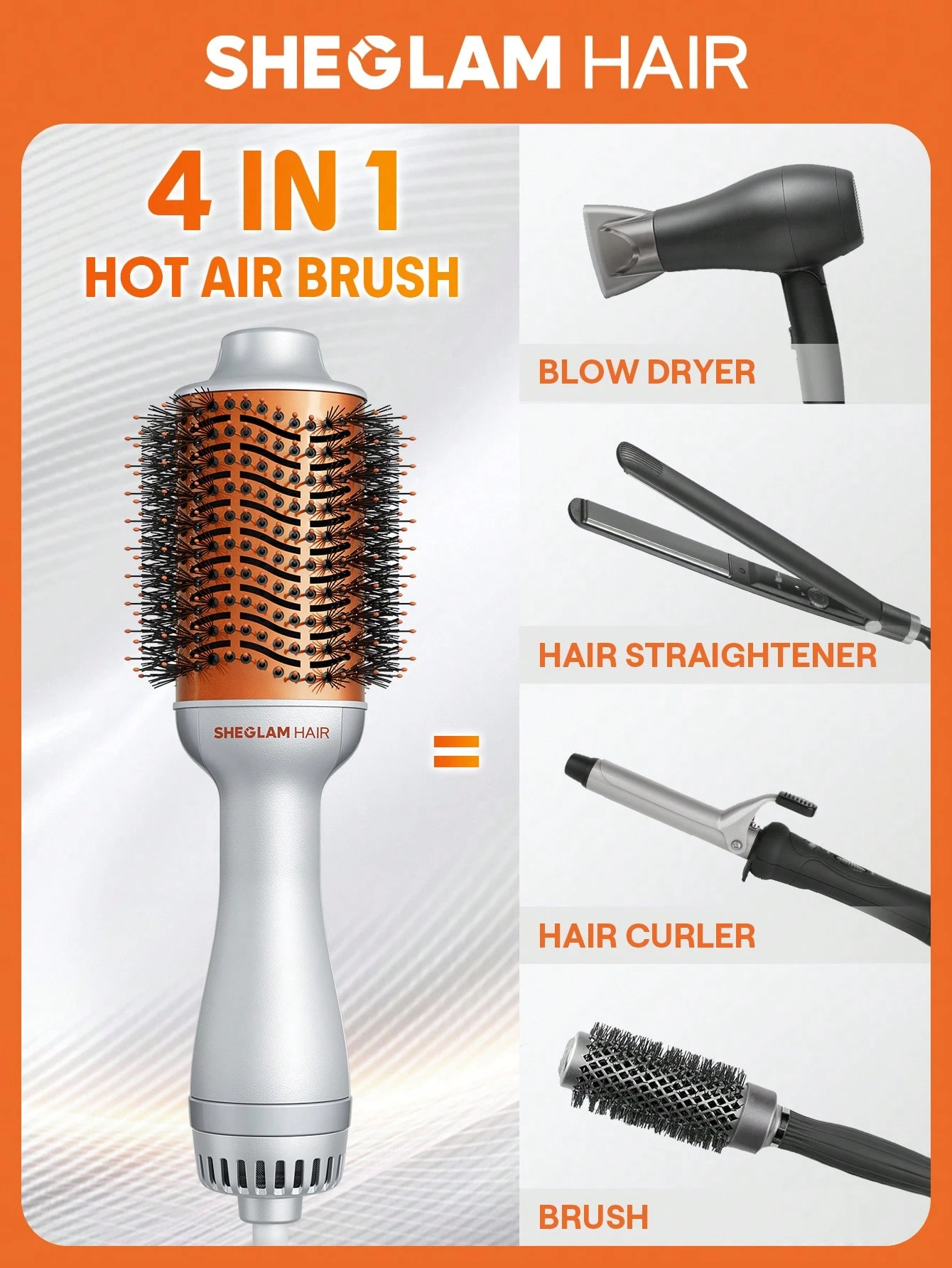 Sheglam Hair Blowout Bliss Volumizing Hot Air Brush 72mm Sheglam Hair Blowout Bliss Volumizing Hot Air Brush 72mm