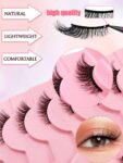 Shein 10 pairs of natural-looking crisscross cat-eye lashes