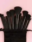 Shein piece makeup brush set Black 13pes