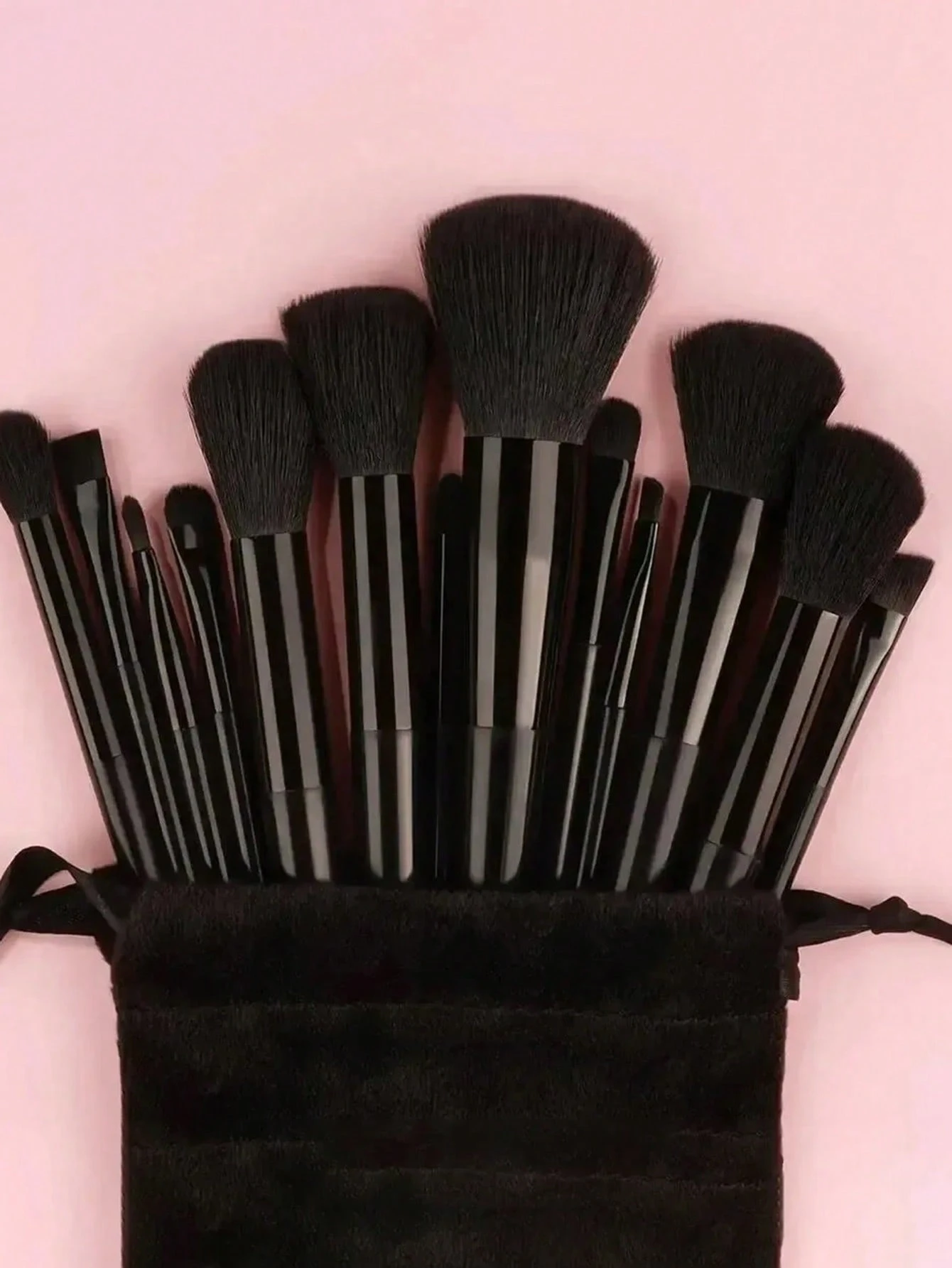 Shein piece makeup brush set Black 13pes Shein piece makeup brush set Black 13pes