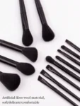 Shein piece makeup brush set Black 13pes