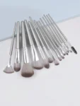 Mulynsie Makeup Brush Set Silver 14Pcs